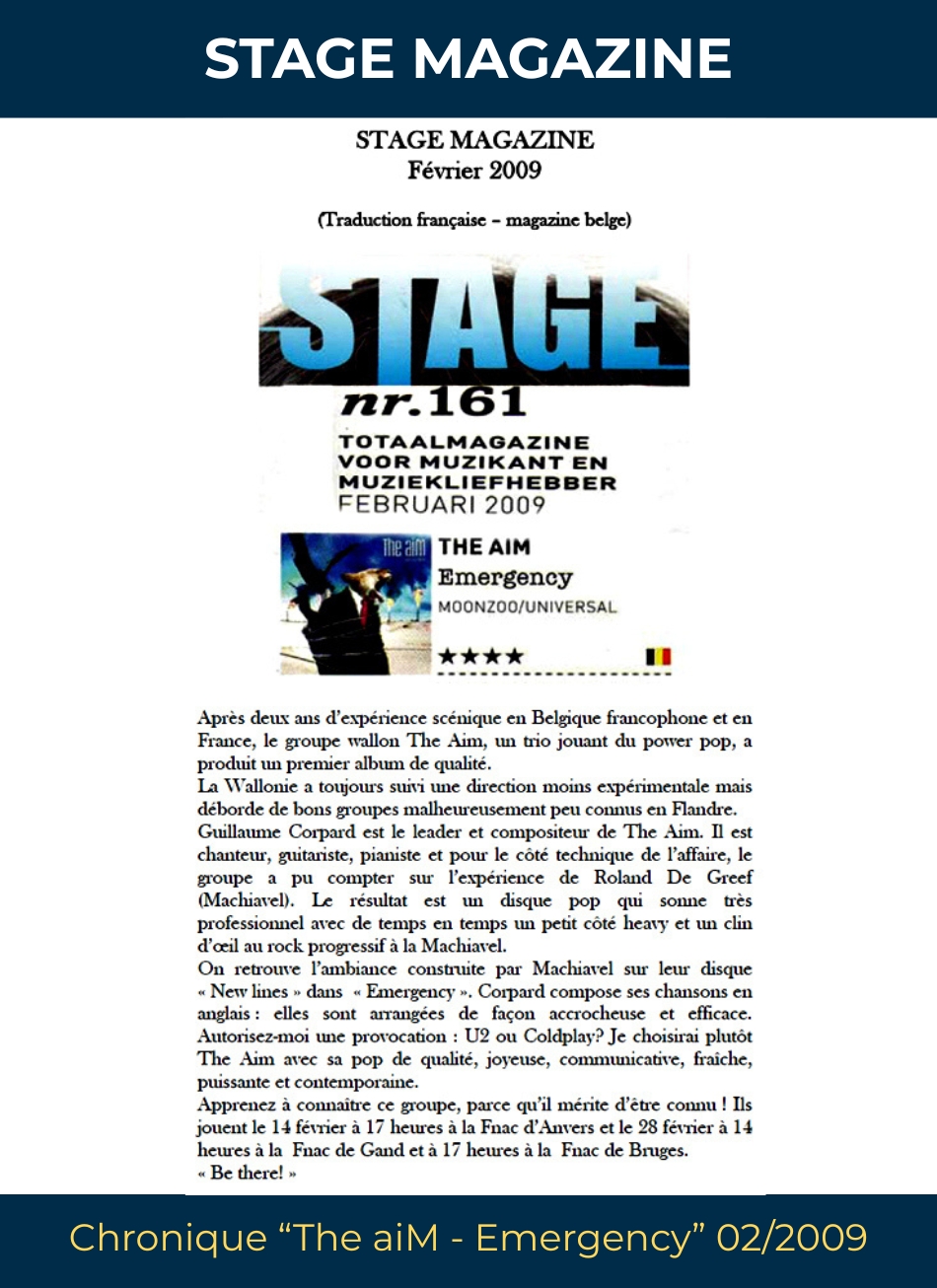 Stage Magazine